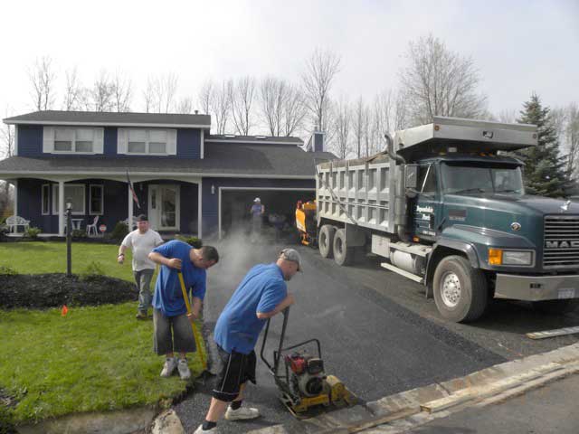 Prepping Asphalt — Syracuse, NY — Dependable Paving Co., Inc.